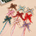 30mm Best Wishes Letter Bow Tie Pull  Flower Ribbons for Gift Presents Packing Package Wrapper Party Decoration Supplies