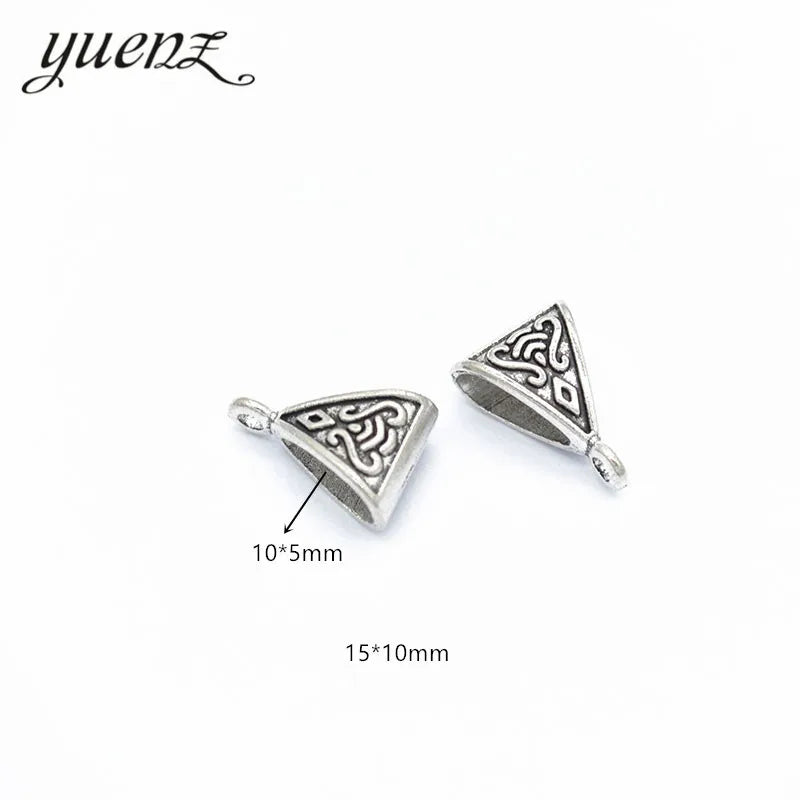 Antique Silver Color Big Hole Triangle Beads Fit European Charm Jewelry Accessories DIY Findings Bracelet Making R224-E