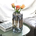 Coastal Primary Color Glass Vase Water Raised Rich Bamboo Lily Inserted Vertical Iron Craft Electroplated Vase Party