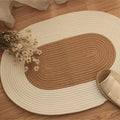 Fashion Entrance Carpet for Bedroom Stain-Resistant Cotton Woven Floor Mats Carpet Washable Braided Woven Area Rugs Door Mat