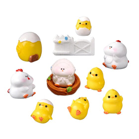 New Cute Garden Landscape Animal Design 3d Miniature Chicken Design Resin Cabochon