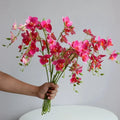 M258 Tall Phalaenopsis Artificial Orchids Butterfly Orchid Flower for Wedding Home Decor Real Touch Orchid Latex Flowers Silk