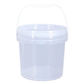 1-25L Food Grade Transparent Plastic Packaging Bucket for Pickling Sauce Recyclable Takeout Sealed Container for Oil Usage