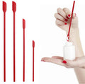 Heat Resistant Non-Stick Eco-Friendly Dishwasher Safe 4-Piece Set Long Handle Mini Silicone Spatula for Cosmetic/Jam Use