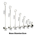 High Quality Metal Stainless Steel Display Menu Card Wedding Restaurant Table Number Card Holder