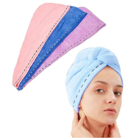 Jacquard Hair Towel Wrap for Women Ultra Water Absorbent Quick-Dry Customizable Logo Long Thick Microfiber for Adults Use Home