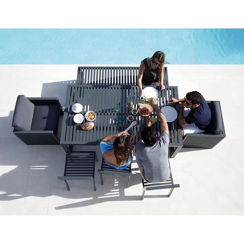 Alucasa Patio Furniture Aluminum Outdoor Furniture Garden Sofa Outdoor Aluminium Garden Set