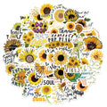 50PCS Embrave sunflower vinyl sticker sunset for notebook bottle bilk decor