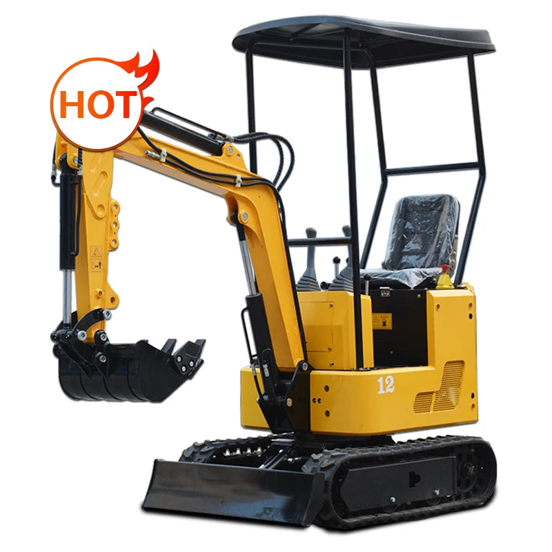 Chinese mini excavator mini digger machine excavator  1.2 ton  for sale