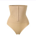 Plus Size Ladies Solid Color Adjustable Hooks Slimming Waist Shaper Pants Women Tummy Control Briefs