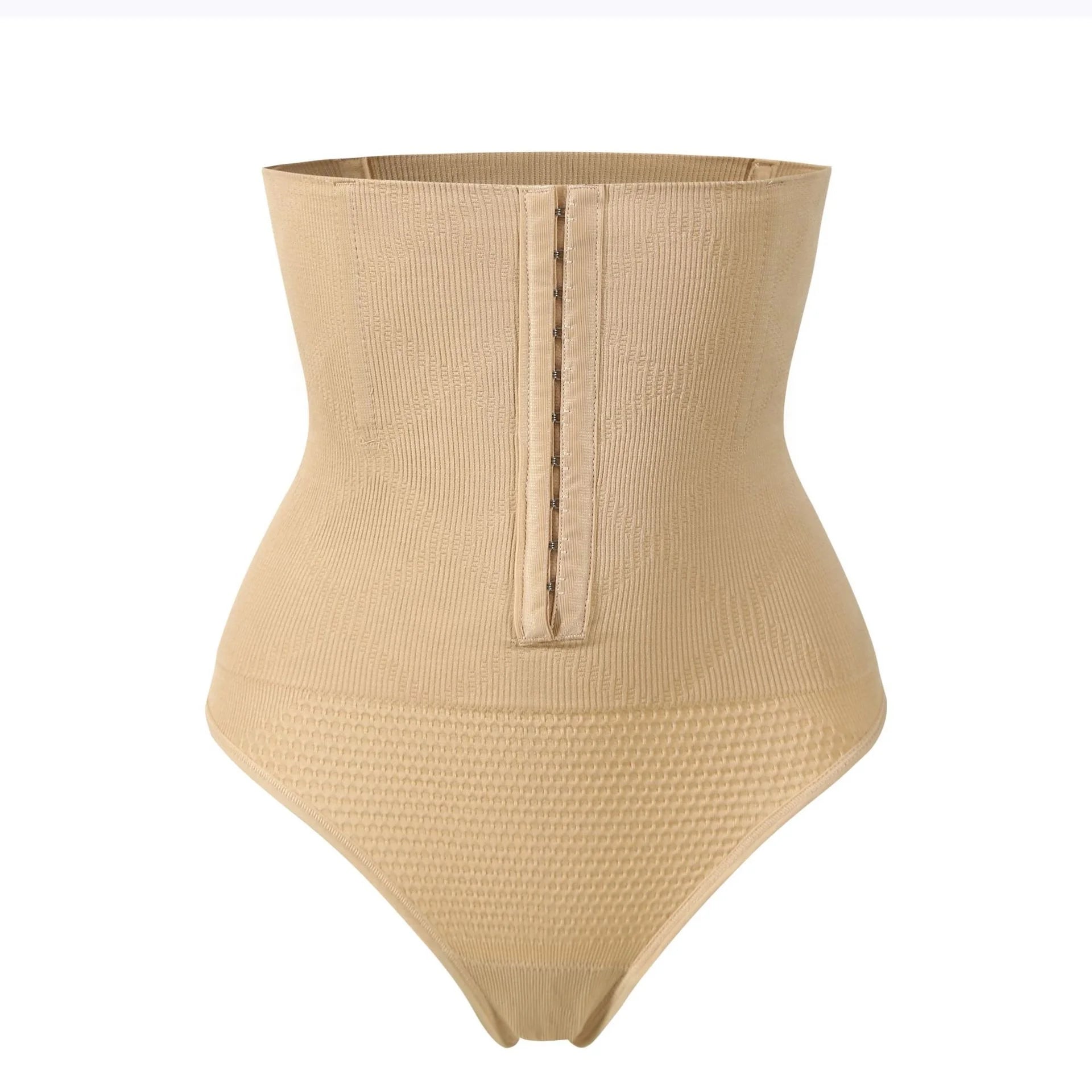 Plus Size Ladies Solid Color Adjustable Hooks Slimming Waist Shaper Pants Women Tummy Control Briefs