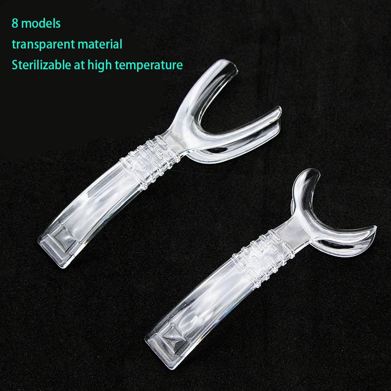 Oral Lip Push-Pull Hook T-shape Opener Orthodontic Photo Pressure Lip Plate Clear Cheek Lip Retractor Dental Push-Pull Hook