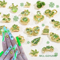 Hot Sales 3d Green St. Patrick's Day Nail Charms Rhinestones Nail Art Charm Green Series Nail Art Charm