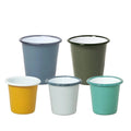 Factory Wholesale 10oz Metal Steel Outdoor Coffee Enamel Tumbler With No Handleenamel Tumbler Candle Cup