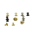4-12MM Metal Alloy Knob Screw Rivets Studs DIY Craft Leather Belt Bracelet Round Monk Head Studs Spikes Decor Nail Buckle