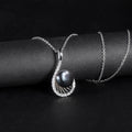 D1012 Abiding Shield Tarnish Free 10mm Black Fresh Water Pearl S925 Sterling Jewelry Silver 925 Necklace Pendant