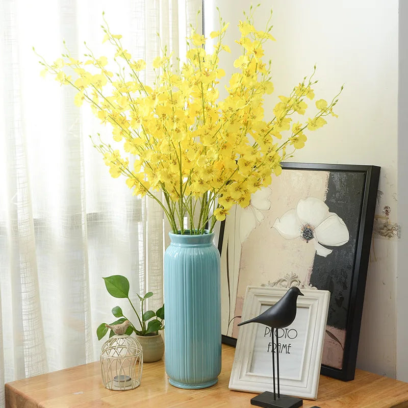 Factory Direct European-Style Single Dance Orchid Wedding Bouquet High Quality Artificial Flower for Christmas New Year