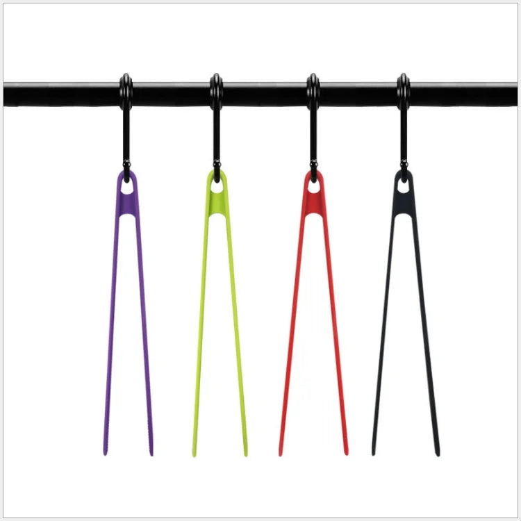 One Piece Construction 11.4 Inch Heat Resistant Non-Stick Food Tongs Silicone Food Tweezer