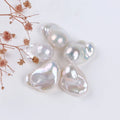 Zhuji Pearl  Wholesale 15-18mm Baroque Natural White Loose Pearl Beads for Making Jewelry