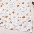 Kangobaby Multifunctional Toddler Muslin Wrap 2 Layers 100% Cotton Gauze Infant Swaddling Blanket with Animal Prints