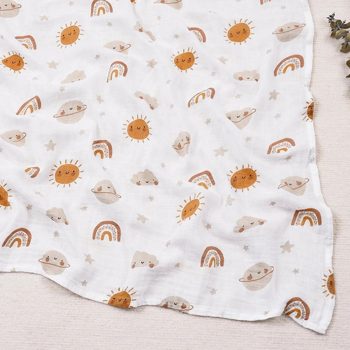 Kangobaby Multifunctional Toddler Muslin Wrap 2 Layers 100% Cotton Gauze Infant Swaddling Blanket with Animal Prints