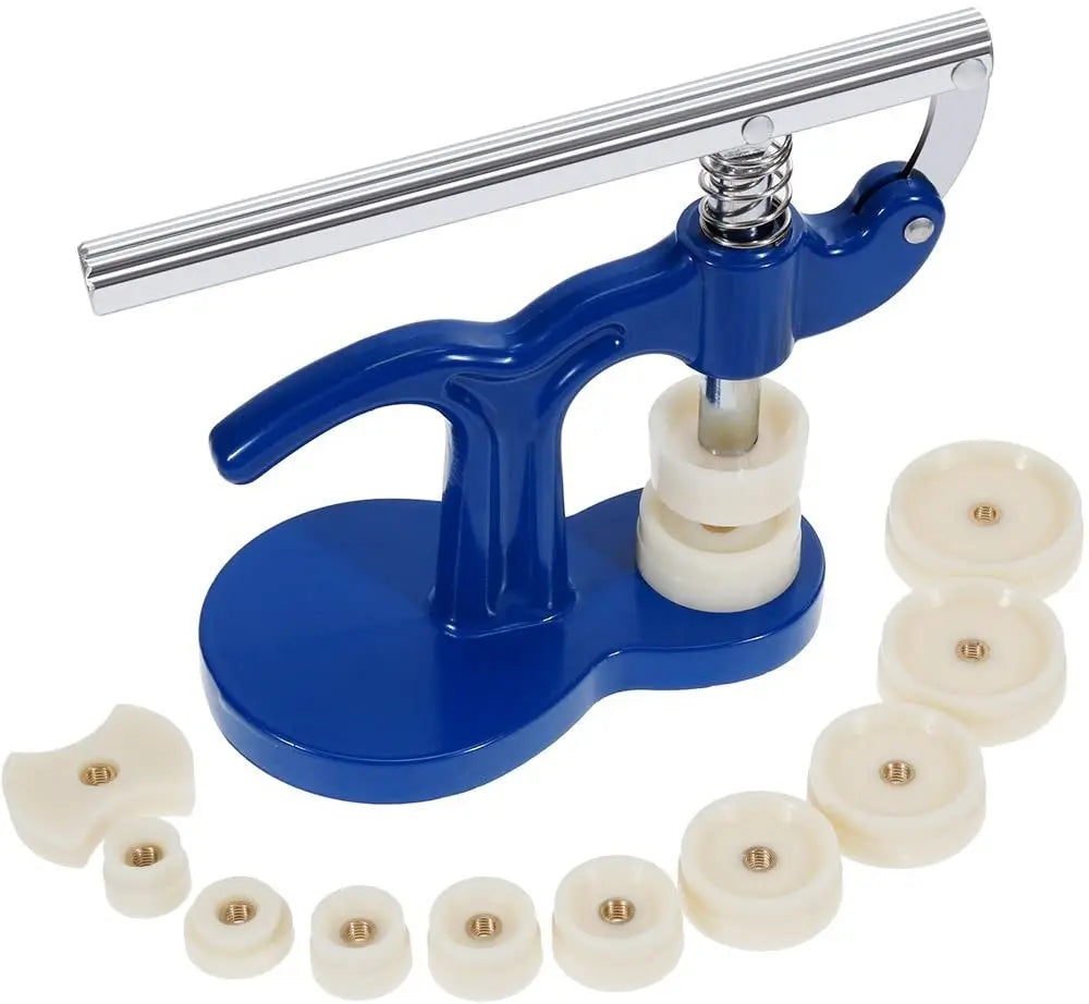 Professional Watchmaker Press Set Watch Back Case Closer with 12pcs Fittings OEM CN;JIA