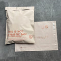 Low MOQ 100pcs Boutique Peach Poly Mail Bag Custom Logo Clothing Jewelry Swimsuit Hair Packaging Express Bag Shipping Bags