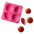 Hengya Silicone Chocolate Mold with 4 Kinds of Ball Shape. Silicone Sugar Lace Mold 3D Fondant Mermaid Tail Silicone Mold