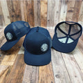 Custom Design Leather Patch 6 Panel Custom Baseball Cap Trucker Hat With Leather Patch