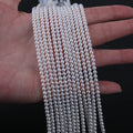 Good Quality 3-3.5mm White Color Near Round Chinese Akoya Freshwater Pearls Strand