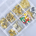 220 Pieces Decorative Drywall Picture Frame Hanging Hooks Assortment Kit With Colorful Push Pins