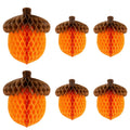 Acorn Honeycomb Ball Decorations Tissue Paper Honeycomb Hanging Decor Thanksgiving Day Party Decorations