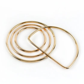 Deepeel F1-77 7.5/10/12.5cm Bag Accessories DIY Purse Decoration Handles Connect Buckle O Ring Handle