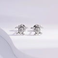 Wholesale Earrings Jewelry Rhodium Plated Sea Turtle Earring 925 Sterling Silver Fine Jewelry Earrings