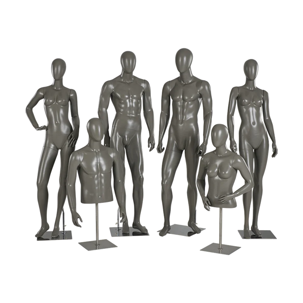 Boutique Shop Stand Manequins Muscle Man Woman Chrome Model FRQ Display Full Body  Fiberglass Mannequin Male Female for Suits