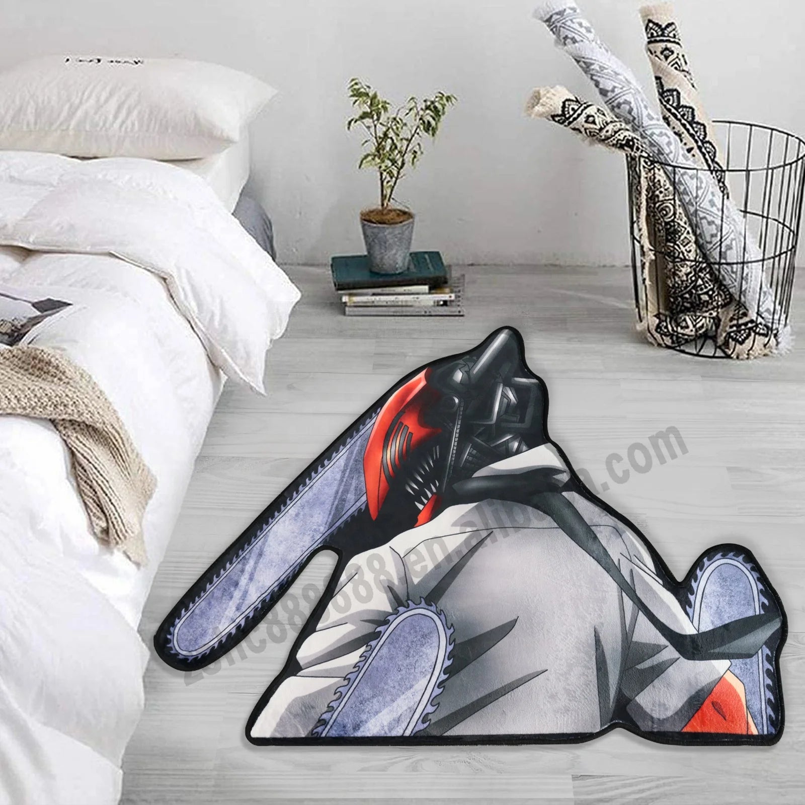 Anime Chainsaw Man Area Rugs Customized Manga Denji Living Room Carpets Anti-sliped Kitchen Mats