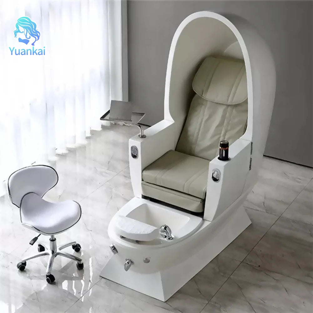 High-End Electric Single Pedicure Spa Chair Modern Space Capsule Manicure Foot Bath with Massage for Living Room