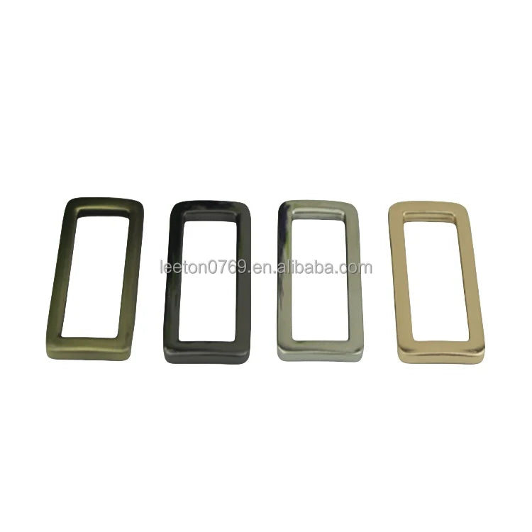 Stock Supply 1.5inch 38mm 4 Colors Good Quality Metal Flat Rectangle Buckle for Leather Bag