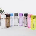 Square Shaped Plastic Water Bottle With Lanyard Leakproof MY BOTTLE Design for Outdoor Sports School Travel and Daily Hydration