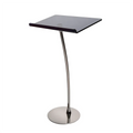 Black Acrylic Podium Acrylic Pulpit Podium Lectern for School Church and Business with a Curved Pole MegaBDM