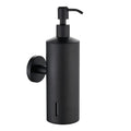 Modern Style Matte Black Wall Mounted Liquid Bottle Stainless Steel Hand Soap Dispensers for Bathroom Soap