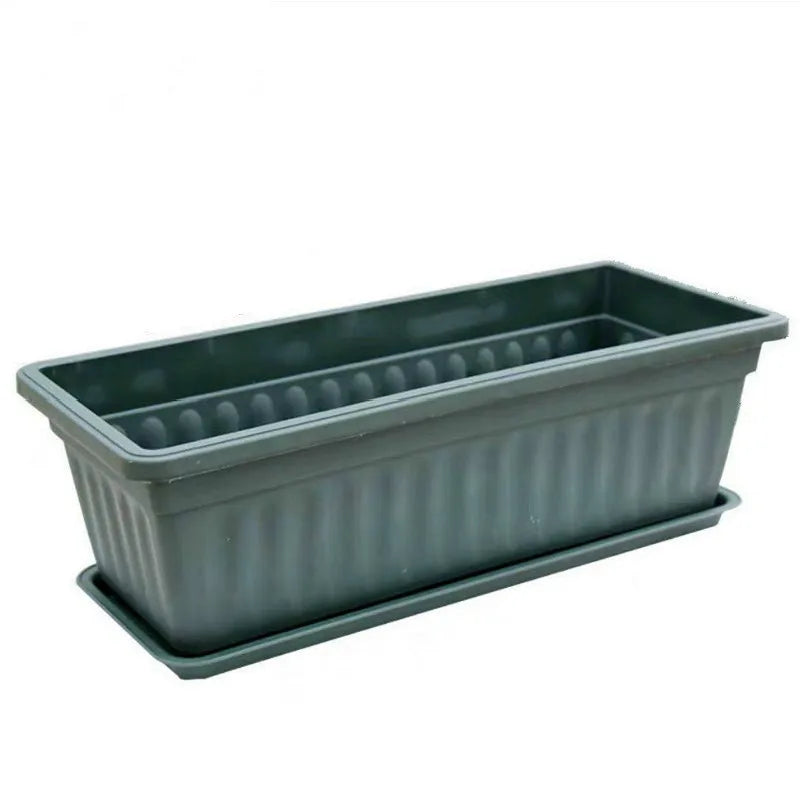 Outdoor Large Rectangular Planters Plant Container Balcony Garden Planters Plastic Vegetable Pots Flower Planter Pot