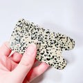 HZ Crystal Hair Comb Gemstone Hair Accessory Raw Crystal Wedding Dalmatian Jasper Hair Comb