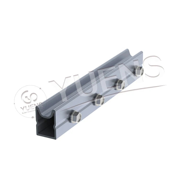 Yuens Solar Panel Mounting System Tile Roof Brackets Aluminum Rail Connector Splice Racking Structure