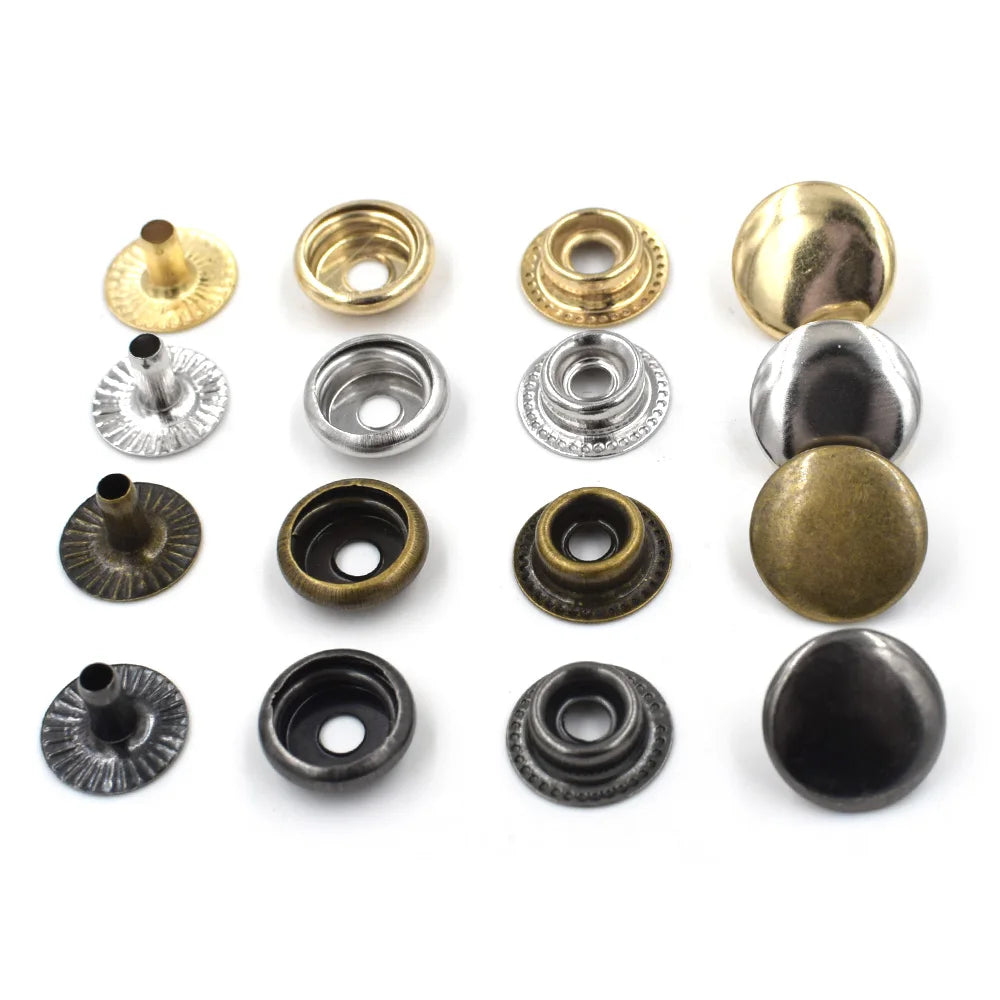12.5/15 mm Leather Rivets Snap Molds Button Buckle Eyelet Nailing Tools Metal Snap-fastener
