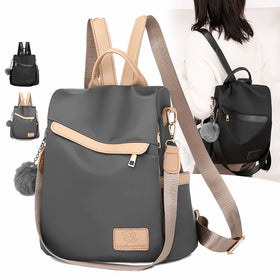 New Oxford Outdoor Daypack Fashion Simple Casual Anti-Theft Women Travel Backpack with Zipper