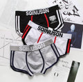 Wholesale Men's Mid-Rise Cotton Printed Boxer Underwear Breathable with Middle Waist Rise