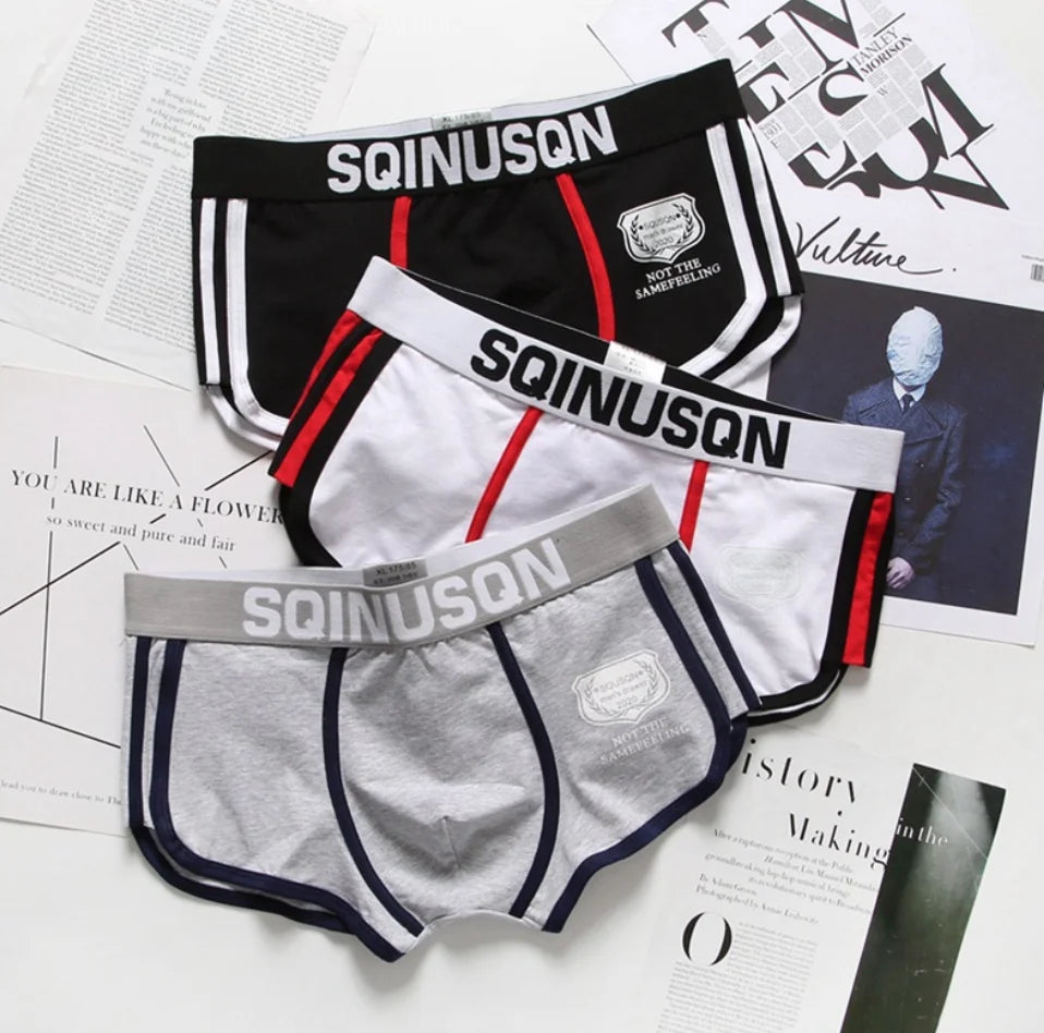 Wholesale Men's Mid-Rise Cotton Printed Boxer Underwear Breathable with Middle Waist Rise