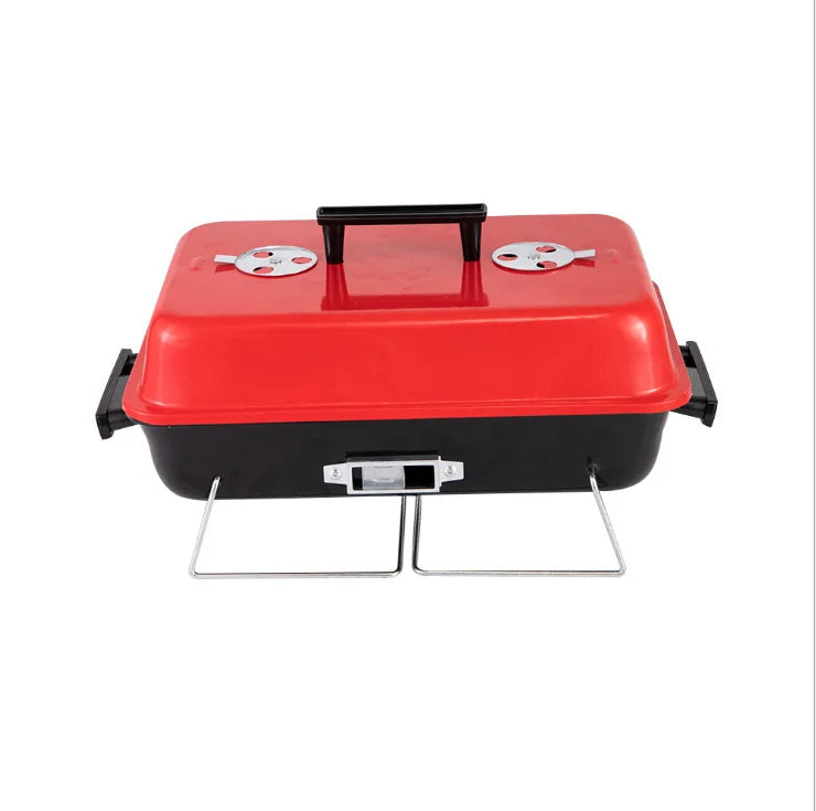 Outdoor Garden Simple Stainless Steel Charcoal Barbeque BBQ Grills