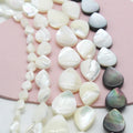 Wholesale 6*8mm Water Drops Shape Mother of Pearl Beads for Earring Leaf Shape Pearl Shell Beads for Jewelry DIY